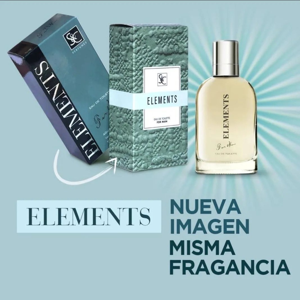 Perfume para hombre Elements EDT 100ml