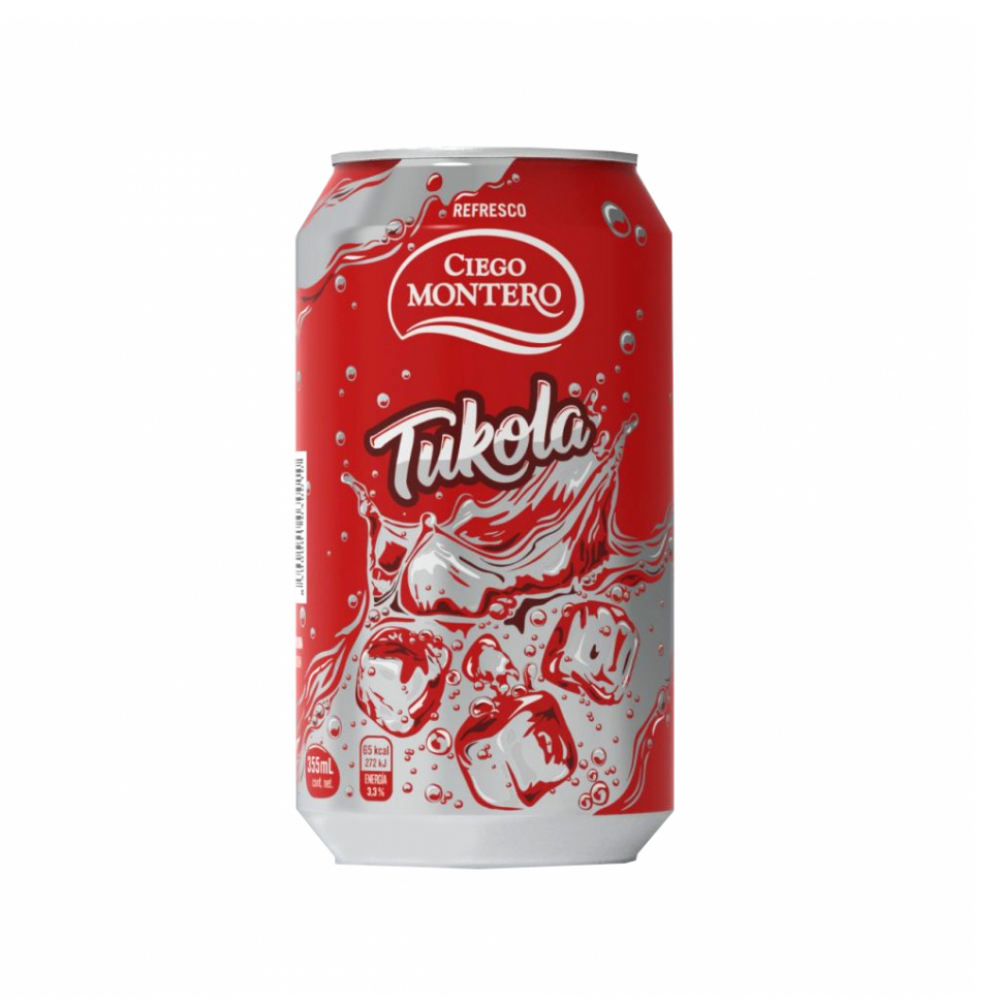 Lata de Refresco Tukola Ciego Montero 355 ml