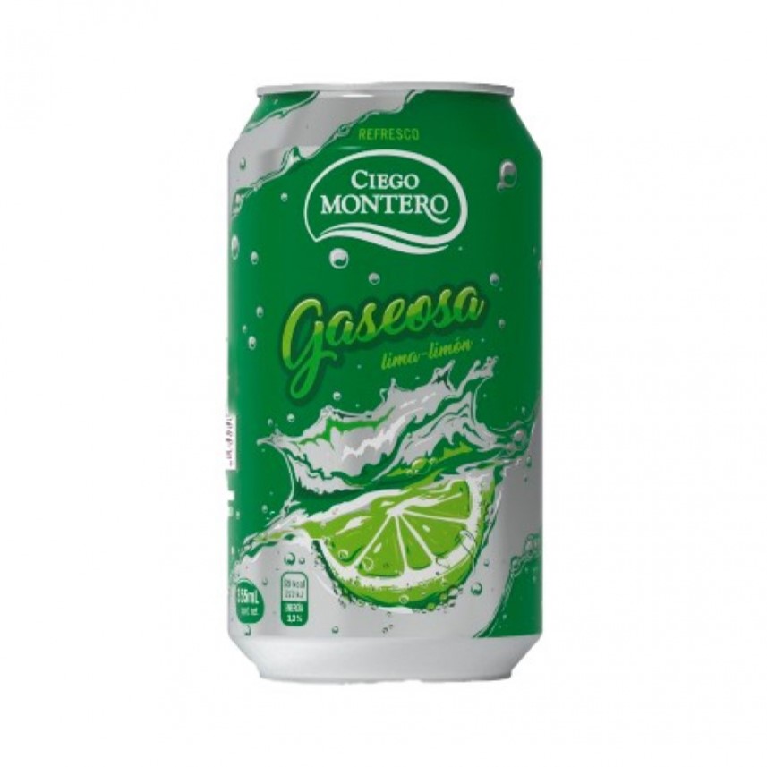 Lata de Refresco de Limón Ciego Montero 355 ml