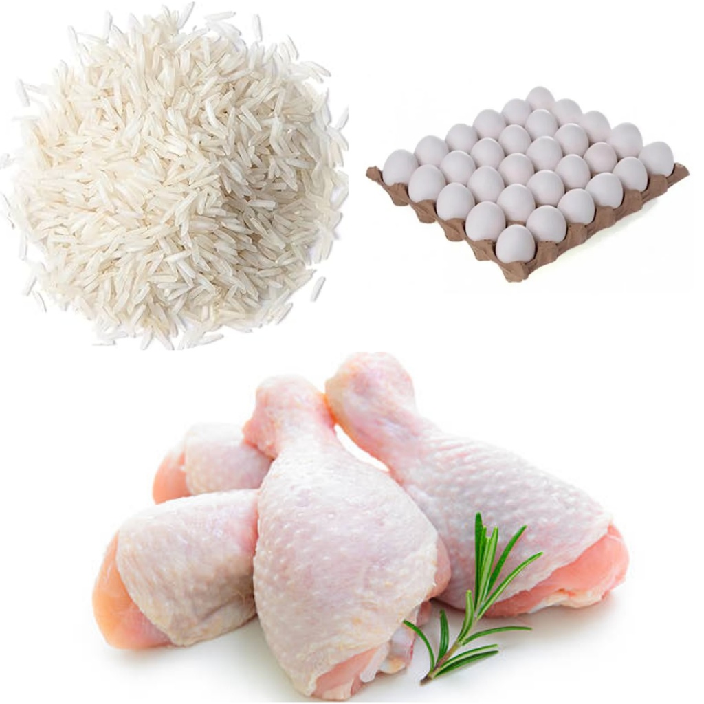 Combo Huevos 30u + Pollo + Arroz
