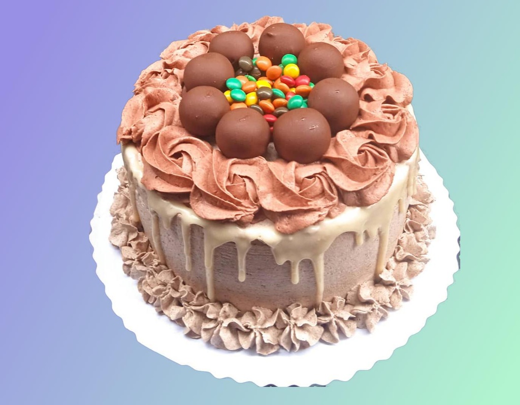 Cake de trufas y M&amp;M