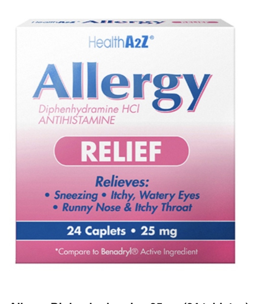 Allergy Diphenhydramine 25mg (24 tabletas)
