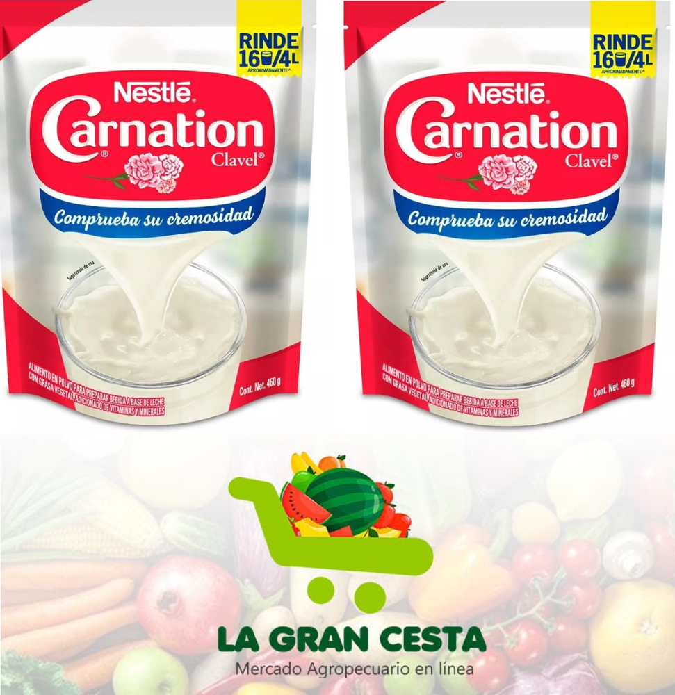 Leche en polvo Nestle Carnation (2Ux460g)