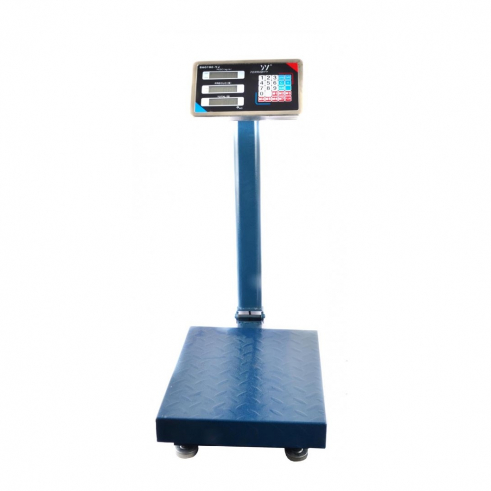 Balanza digital 200kg pedestal FERRAWYY