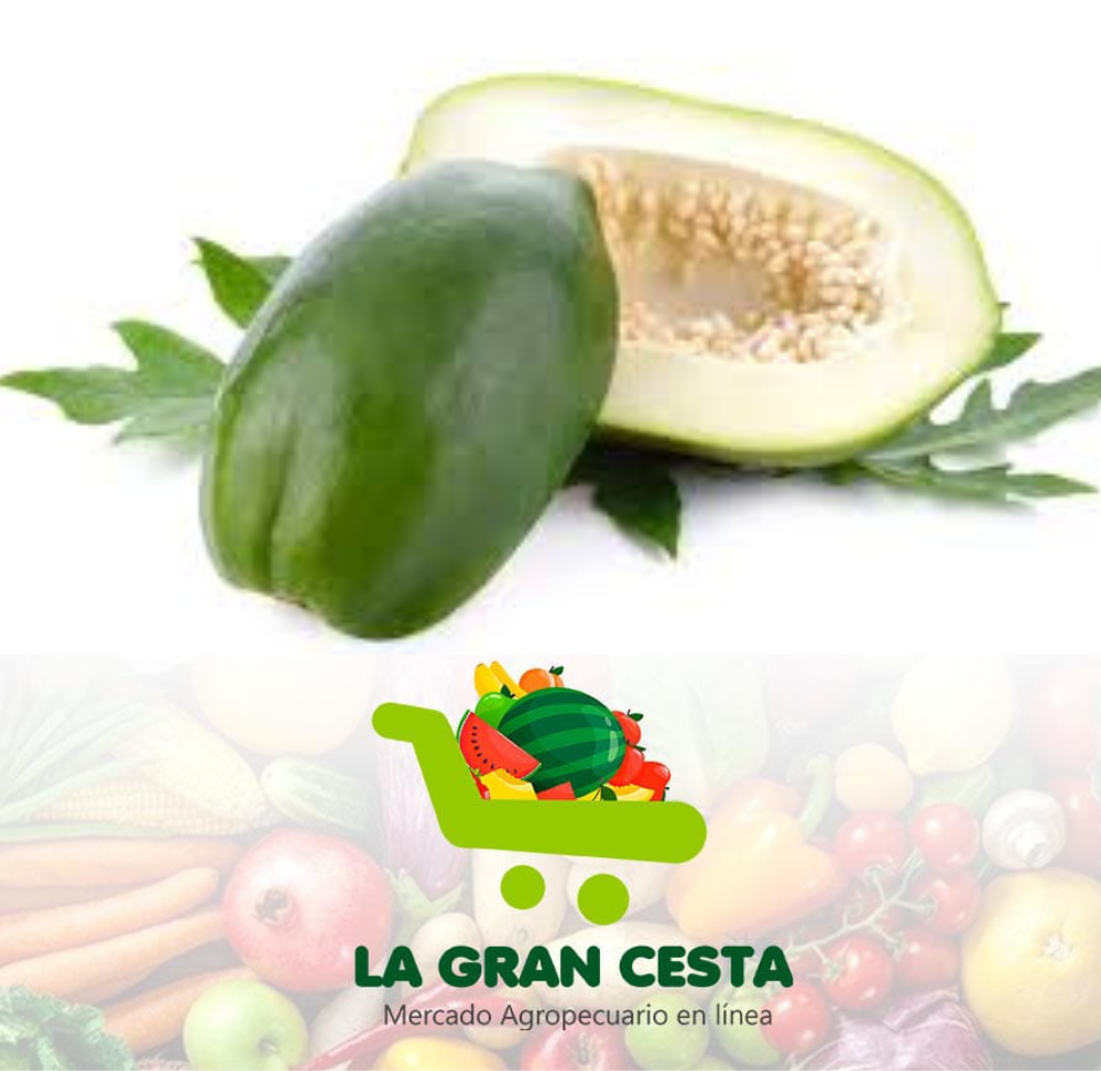 Fruta bomba verde (6.0 lb / 2.7 kg)