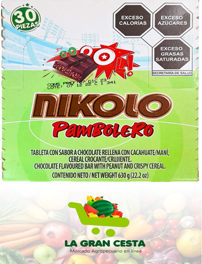 Chocolate Nikolo (caja de 30 piezas)