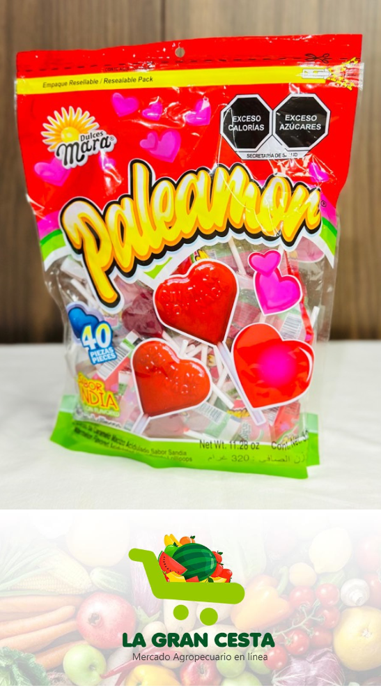 Paletas Paleamor sabor sandía 320 gr