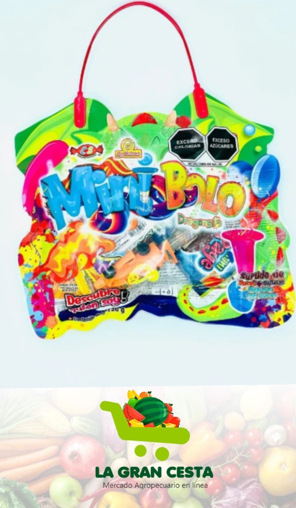 Mini Bolsa Surtida De Confituras y Juguetes 120g (4 bolsas)