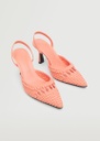 Zapato trenzado Mango, color salmón, #36
