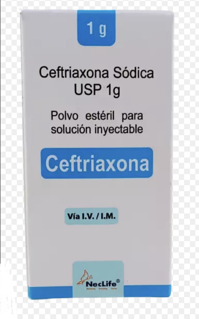 Ceftriaxona (Rocephin) 1g polvo de inyección