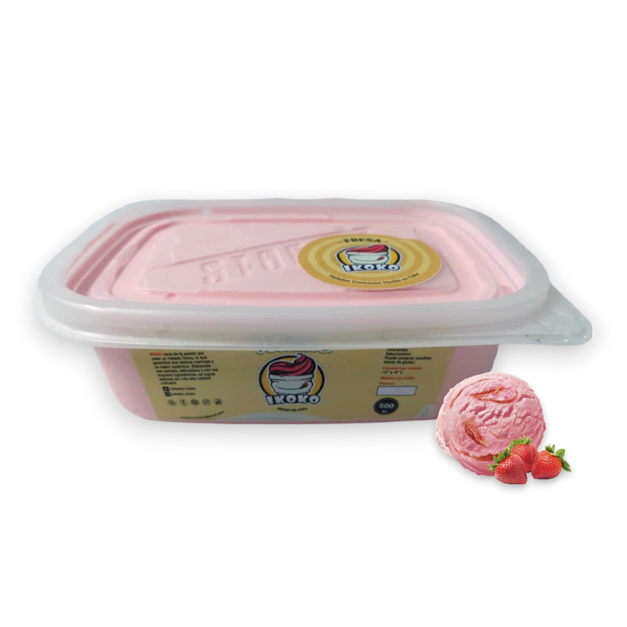 Helado de Fresa (500ml) IKOKO