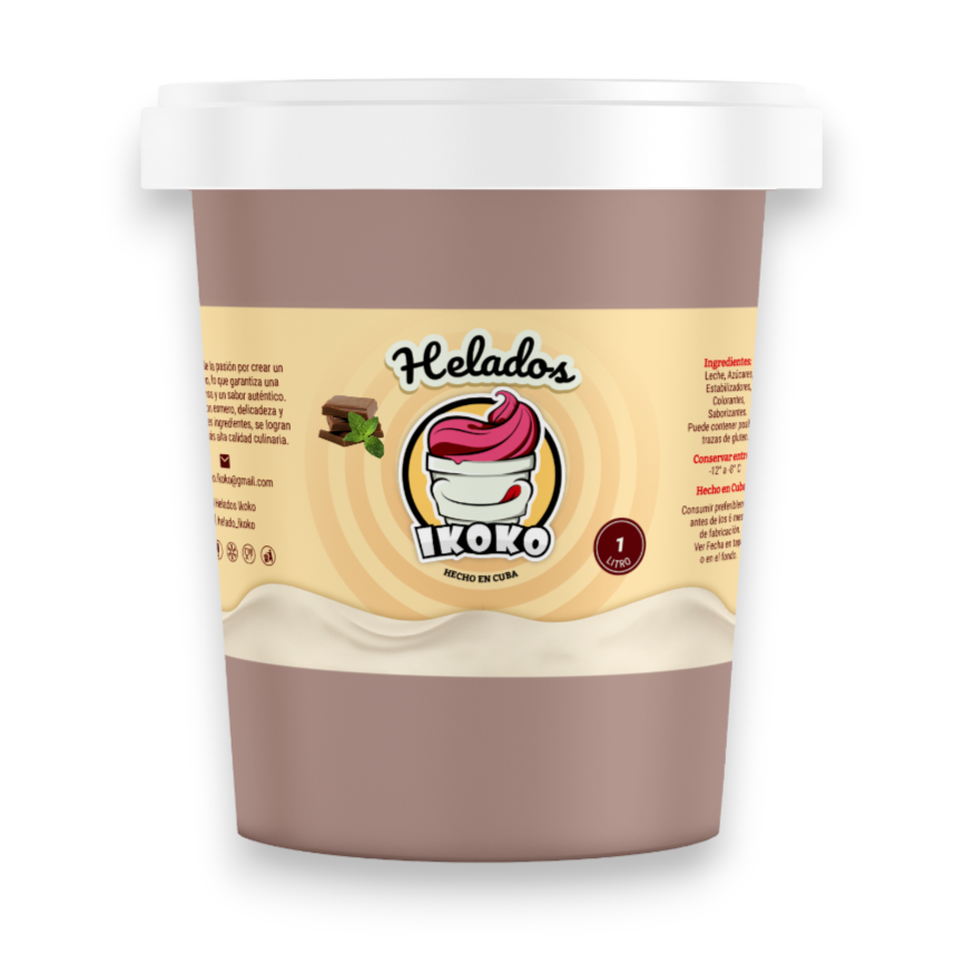 Helado de Chocomenta (1 Lt) IKOKO