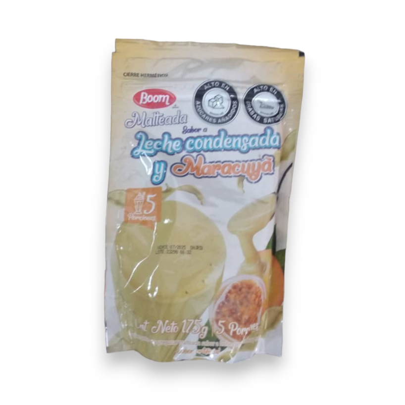 Batido Malteada en polvo BOOM Leche Condensada 175 gr (rinde 5 porciones)