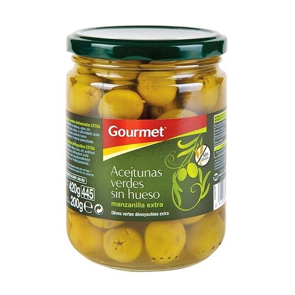 Aceitunas Manzanilla sin Hueso Gourmet 200g