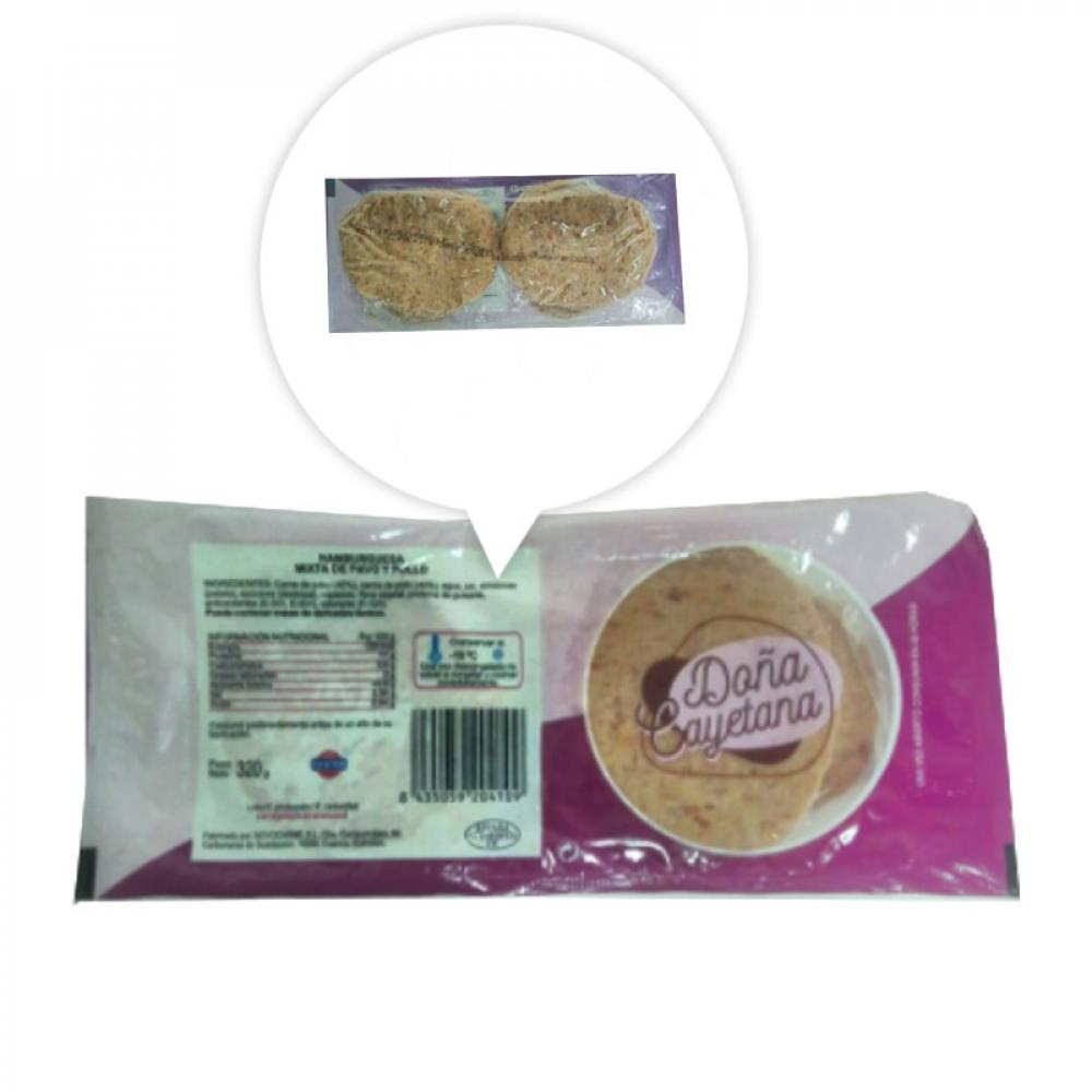 Hamburquesas de pollo pack de 4 ud (320g)