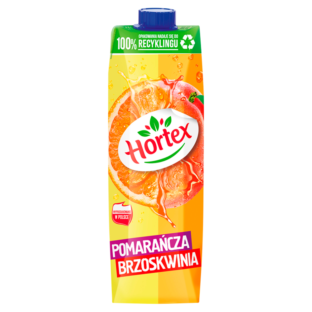 Jugo Néctar de Naranja-Melocotón 1L Hortex