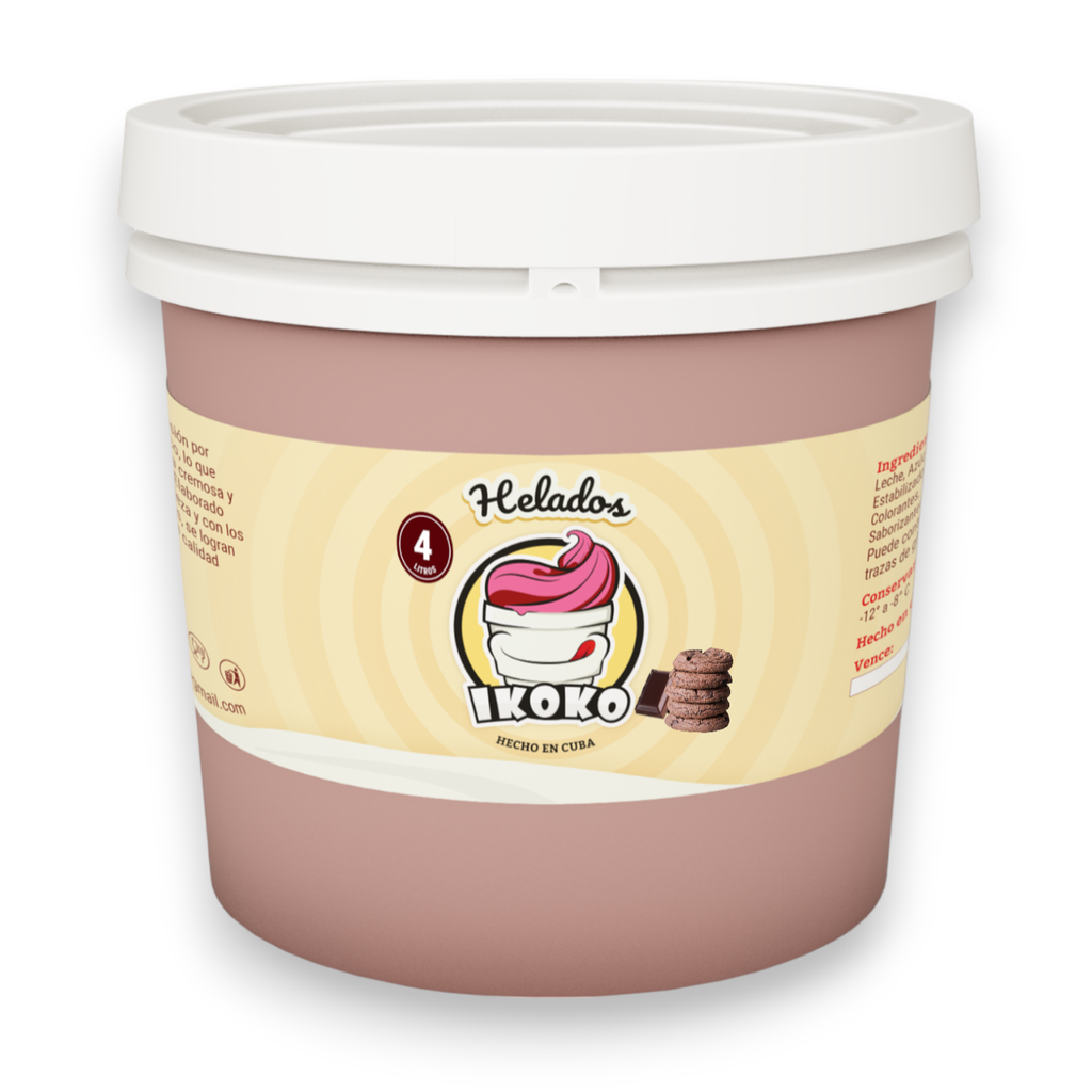 Helado de Chocolate Biscuit (4 Lt) IKOKO