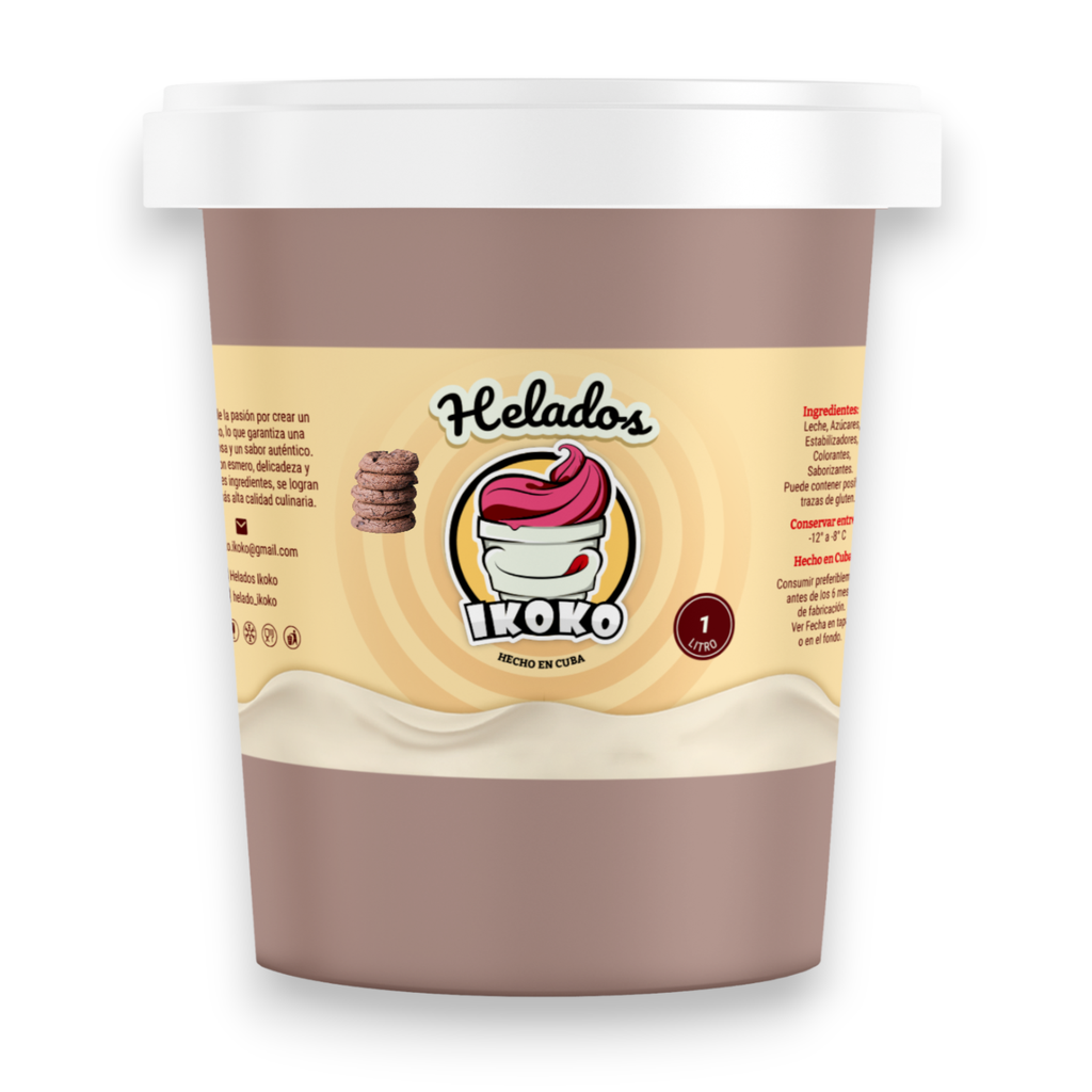 Helado de Chocolate Biscuit (1 Lt) IKOKO