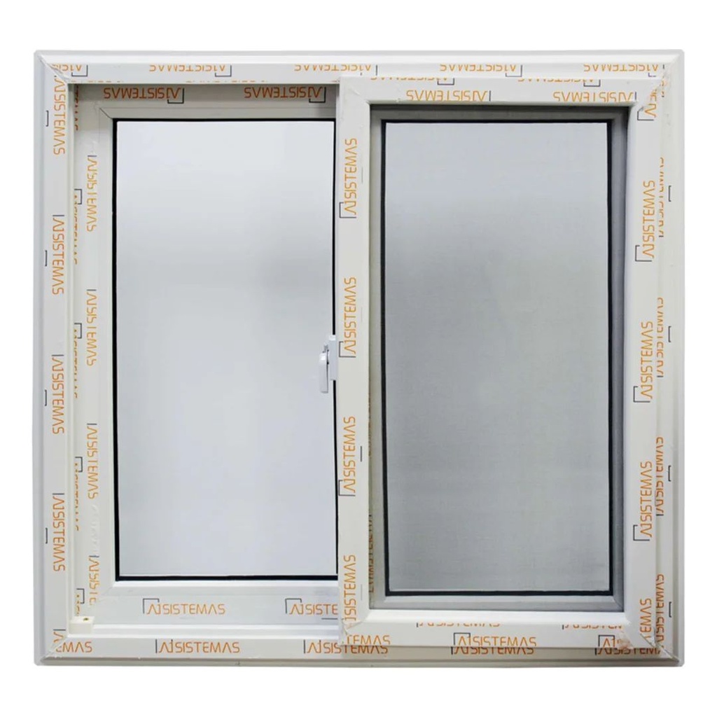 Ventana de PVC con malla mosquitera (0.6M x 0.6M)