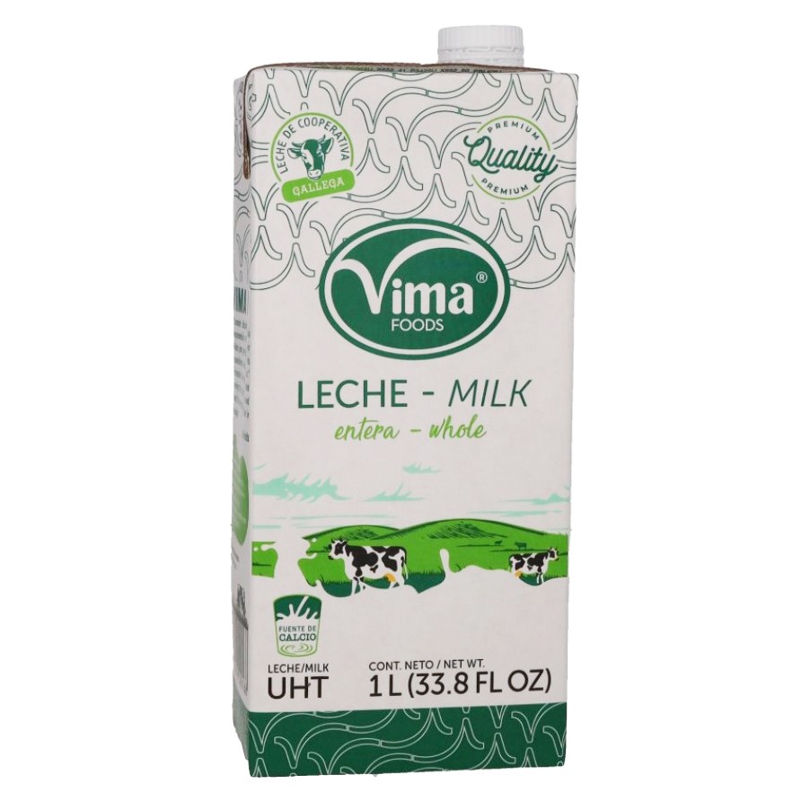 Leche Entera Fluida, Caja 1L Vima