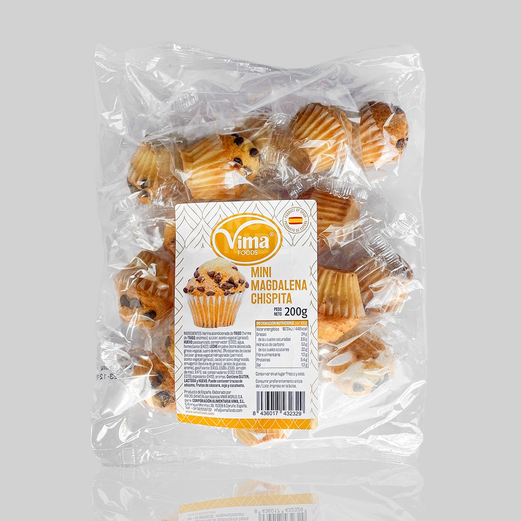 Mini Magdalena Chispitas c/ chocolate 200g Vima