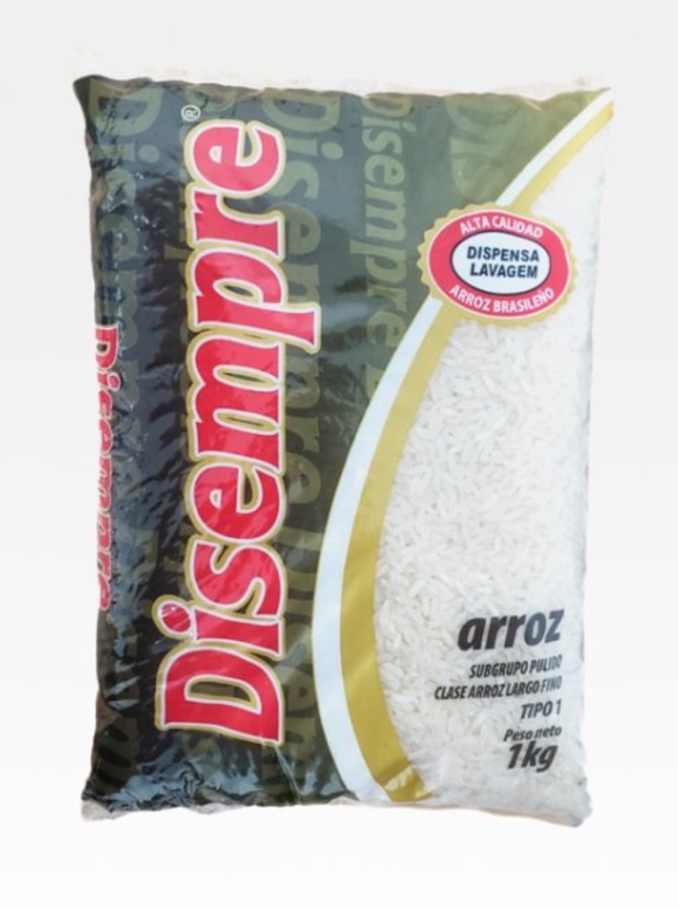 Arroz Blanco grano largo Disempre – 1kg