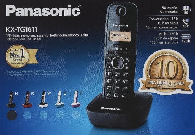 Teléfono Inalámbrico Panasonic de 1 base