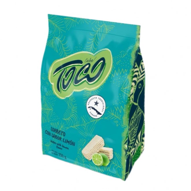 Sorbetos Toco sabor limón 250g