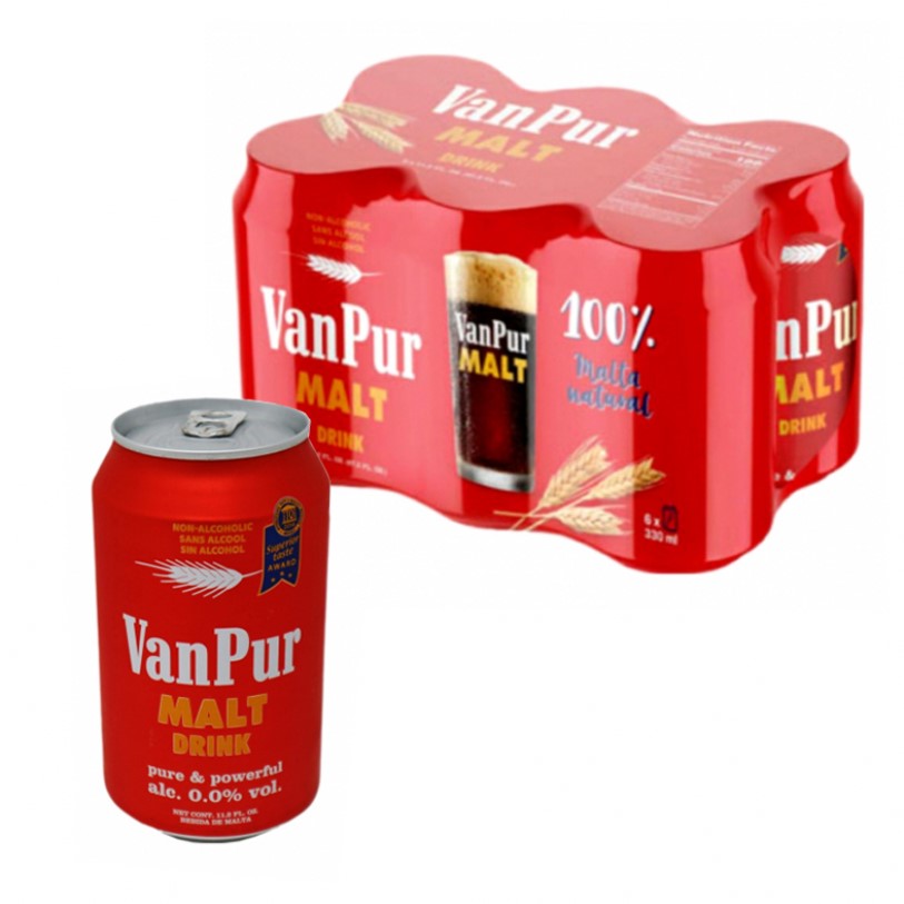 Malta Van Pur Lata six pack (33 cl x 6u)