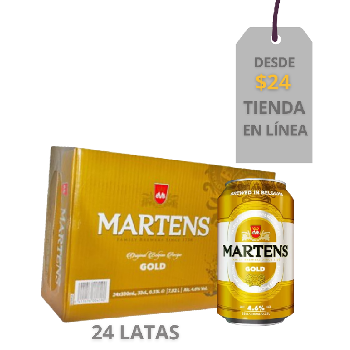 Caja de Cerveza Martens 330ml Alc. 4.6% Vol. (24 unidades)