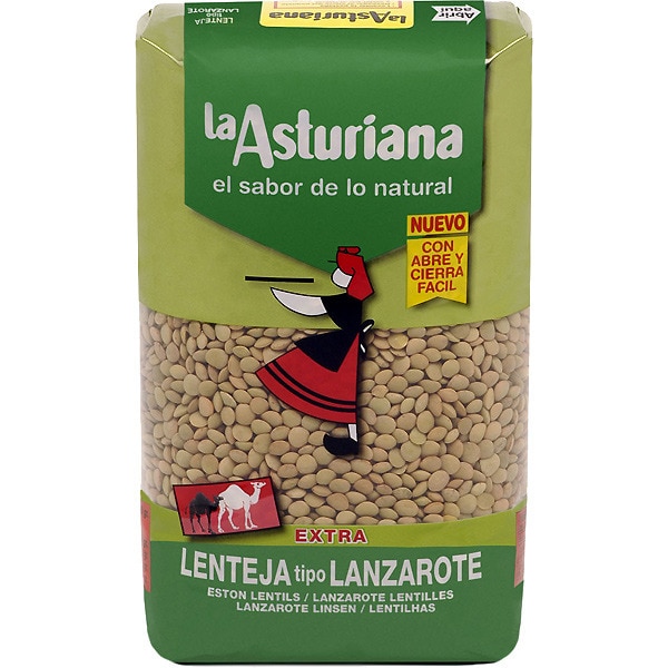 Lentejas tipo Lanzarote Bolsa 500gr La Asturiana