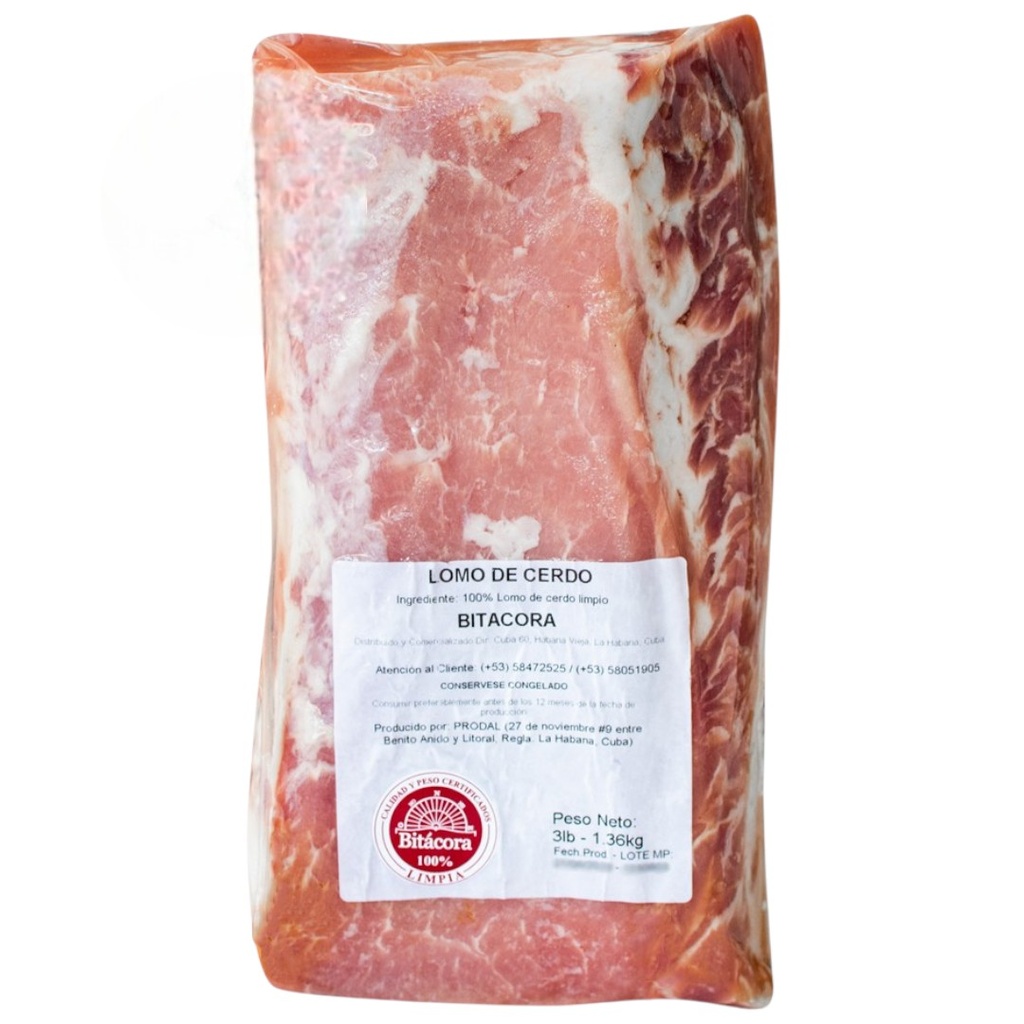 Lomo de cerdo deshuesado (3 Lb)