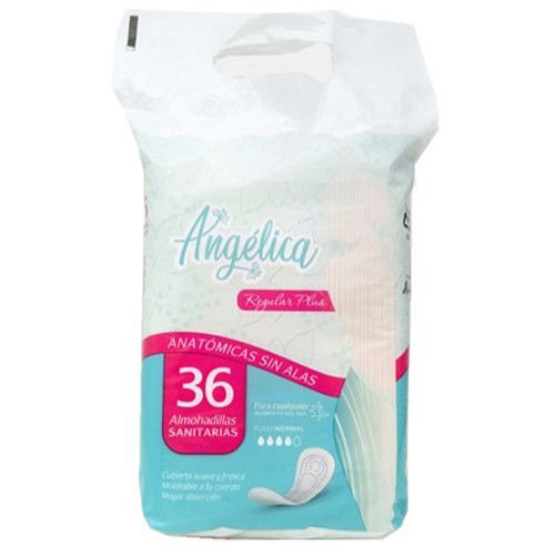 Almohadillas sanitarias sin alas (pack 36u) Angélica