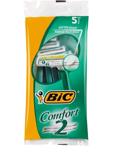 Maquinita para afeitar 2 hojas Comfort (5 ud) BIC