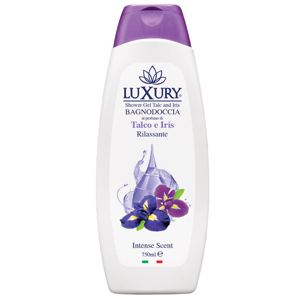 Gel de ducha 750 ml talco e iris LUXURY