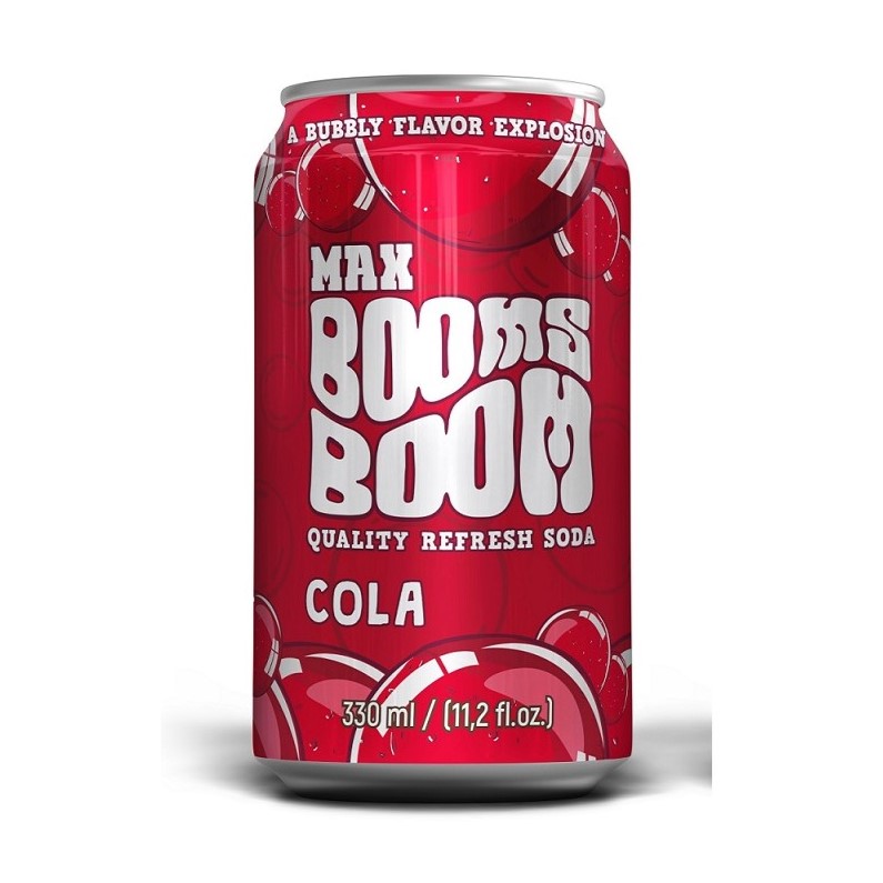 Refresco Cola Max Booms Boom lata 33cl (caja 24ud)