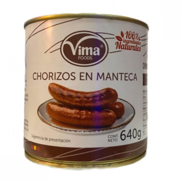 Chorizos en manteca Vima (640 g)