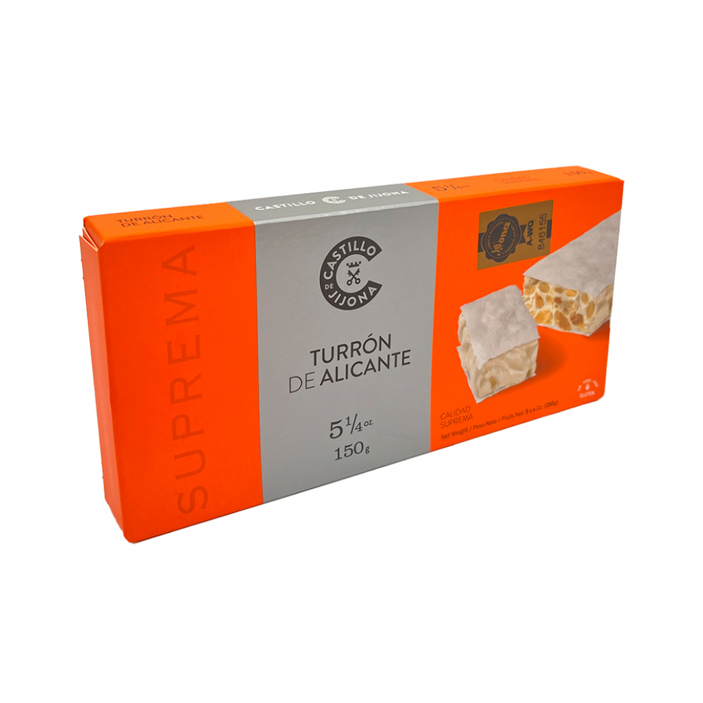 Turrón de alicante Calidad Suprema (150 g) Castillo de Jijona