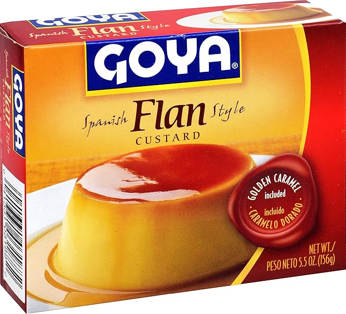 Flan con Caramelo Dorado Goya 5.5 Oz