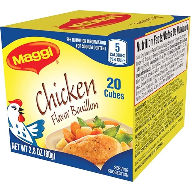 Caldo Sabor a Pollo Maggi 2.82oz (20 Cubos)