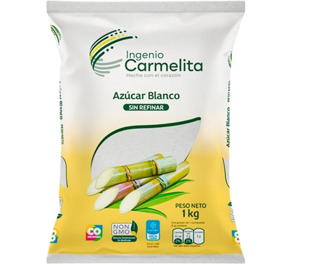 Azucar blanca sin refinar (1kg)