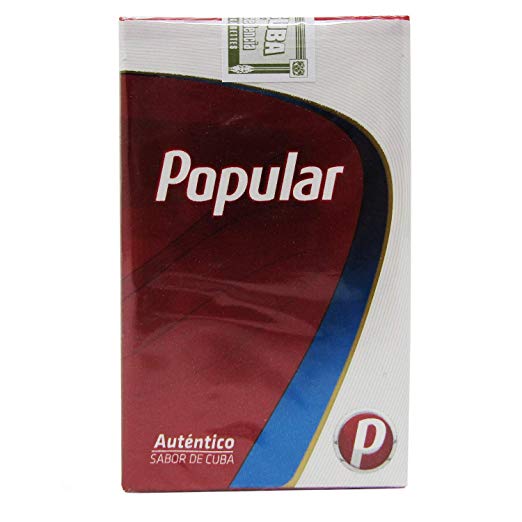 Cigarros Popular rojo (Caja de 20 cigarillos con filtro)