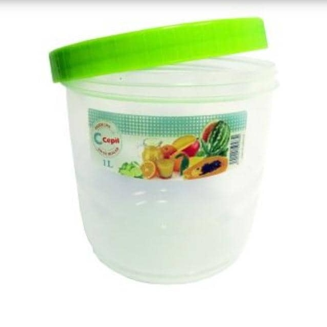 Pote redondo con tapa enroscada (1000 ml)