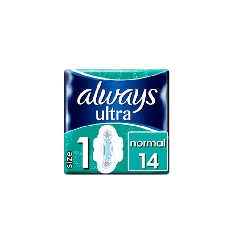 Almohadillas sanitarias ultra normal c/alas Always Pack 14 PCs