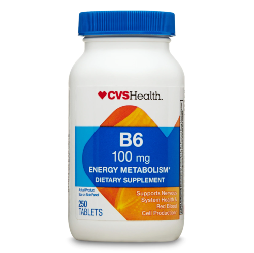 Vitamina B6 CVS 100 mg (250 tabletas)