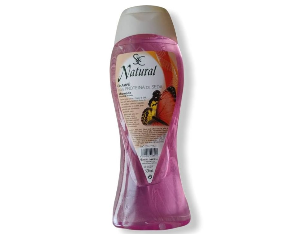 Champú S&amp;C Natural con Proteína de Seda (500 ml)