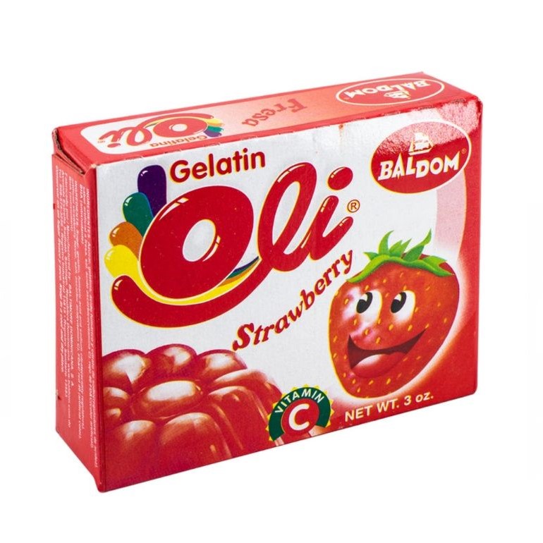 Gelatina Oli (3 Oz) Sabor Fresa