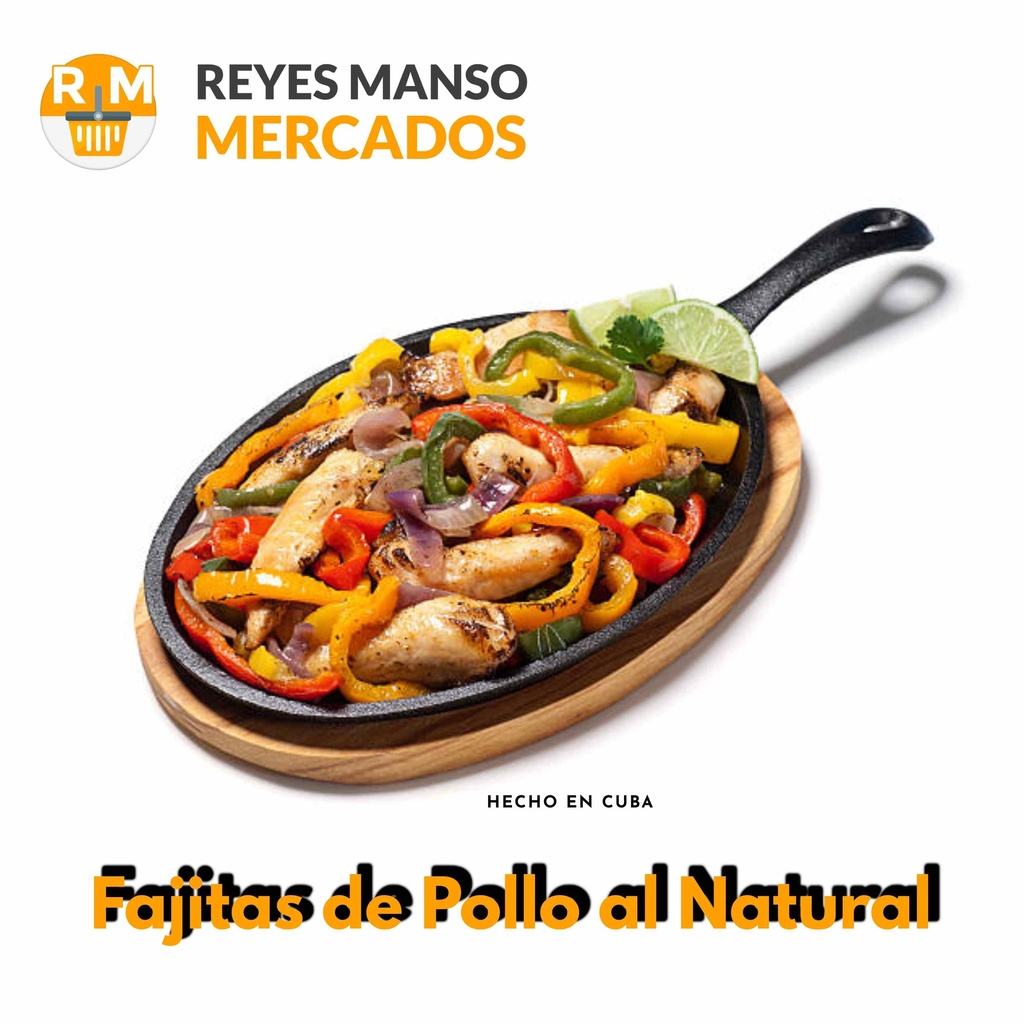 Fajitas de Pollo a Natural (1.1 Lb)(500g)