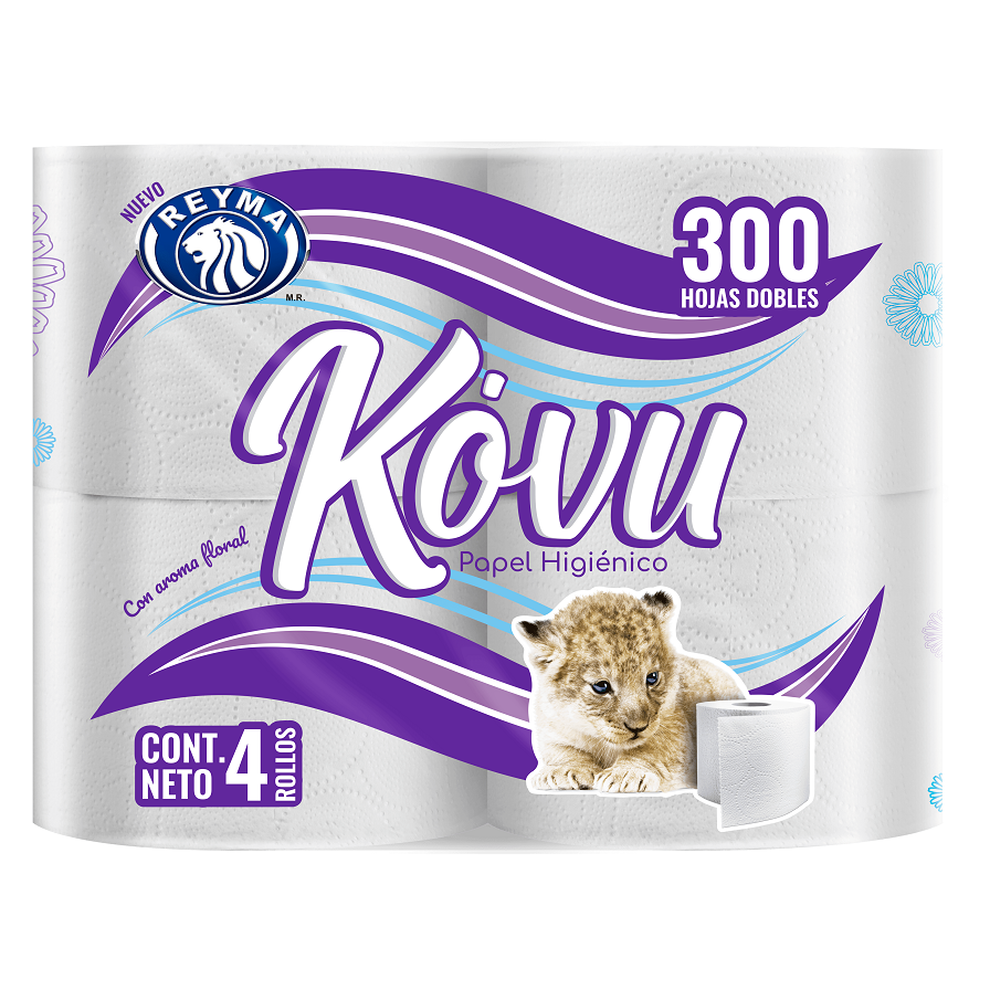 Papel Sanitario Kovu (4 rollos)