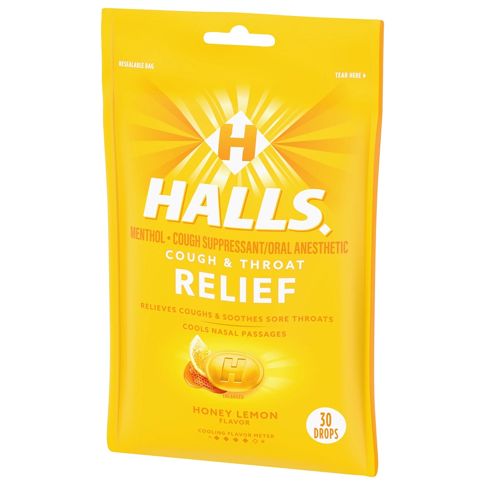 Caramelos para Garganta sabor Miel y Limón HALLS (30 ud)